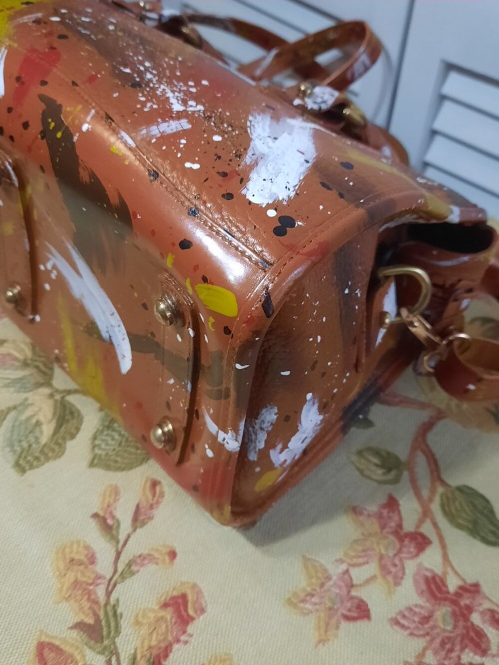 Vintage Dooney & Bourke Dipinta Inspired Satchel - Picture 8 of 16